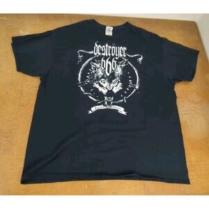 Rare Destroyer 666 Forever Defiant XL T Shirt 2009 Australian Black Thrash Metal